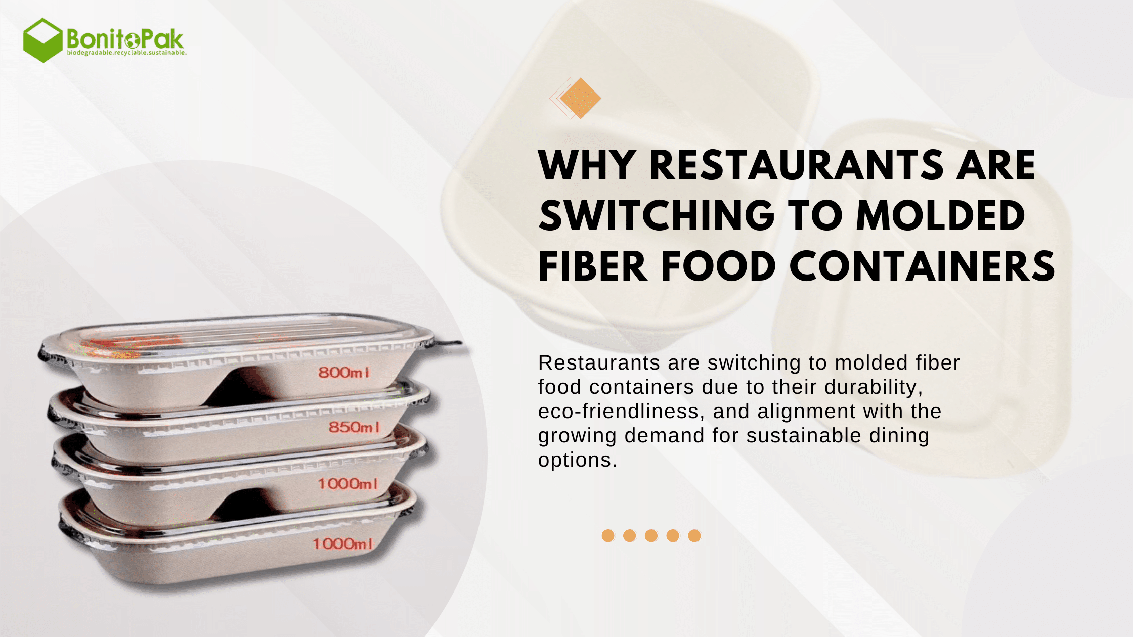 molded fiber food containers