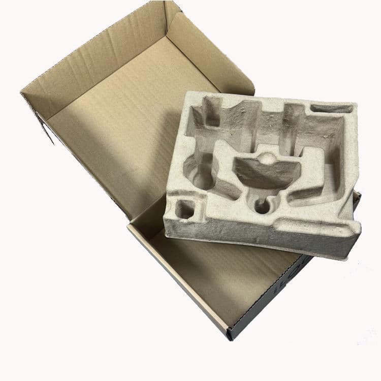 Karton Papier geformt Zellstoff Verpackung Einsatz