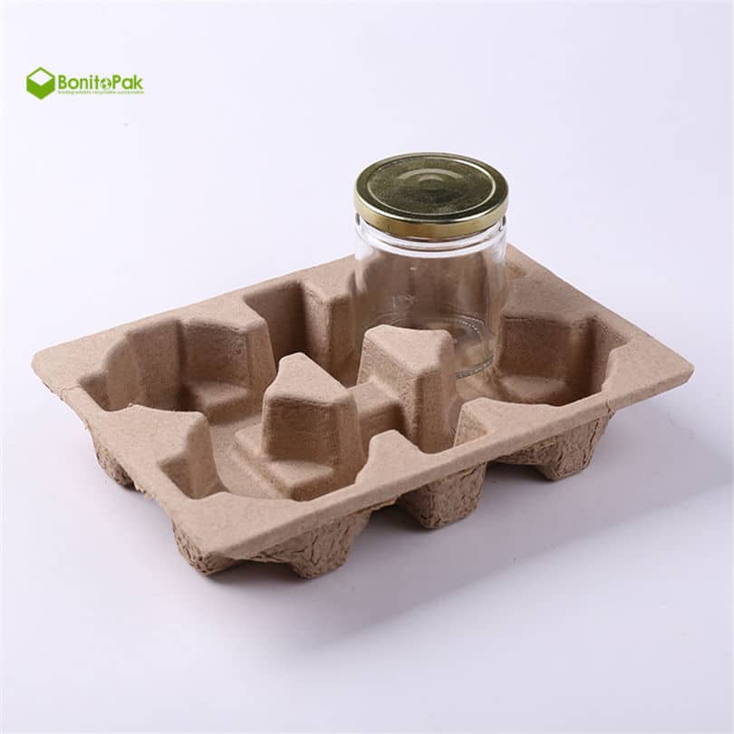 Recyclable Pulp Bottle Tray Inserts
