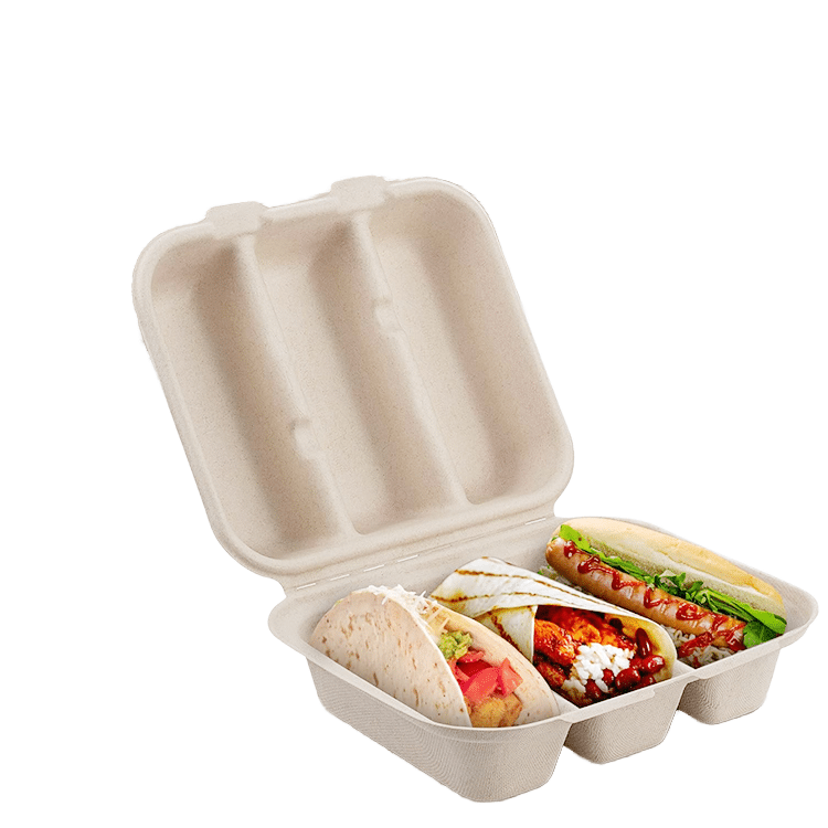 Kompostierbare Bagasse Taco-Schale