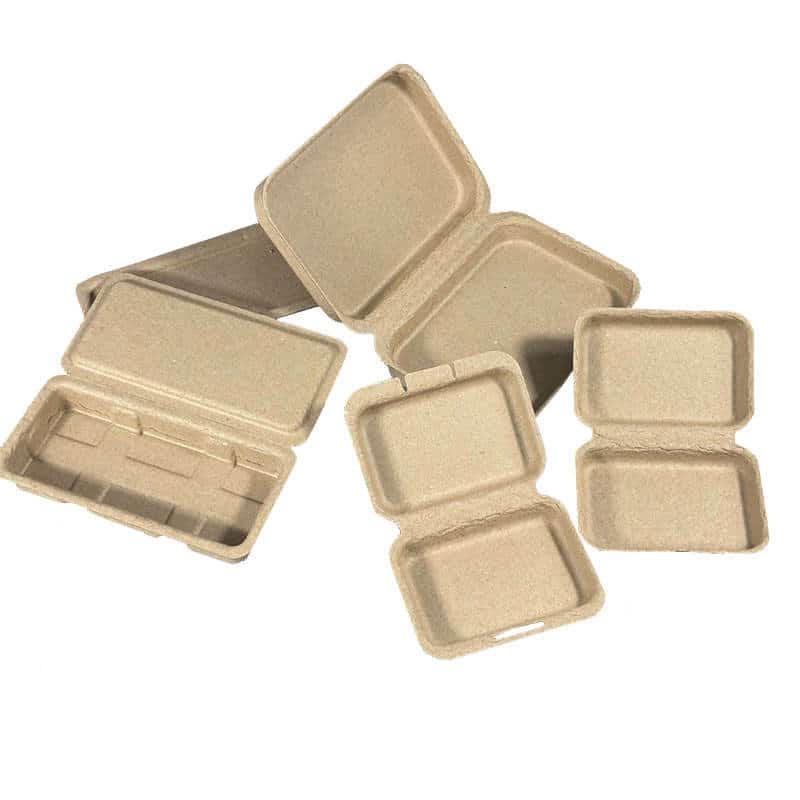 Biodegradable Molded Pulp Clamshell 