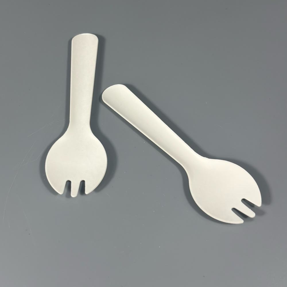 Kompostierbares Zuckerrohr-Besteck & Teller-Set
