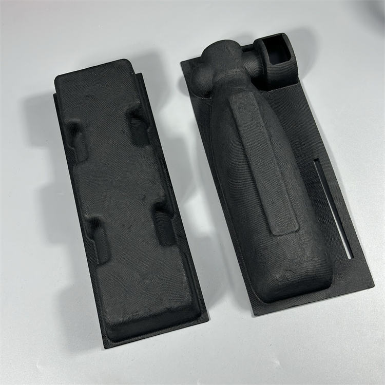 Biodegradable molded pulp wine tray