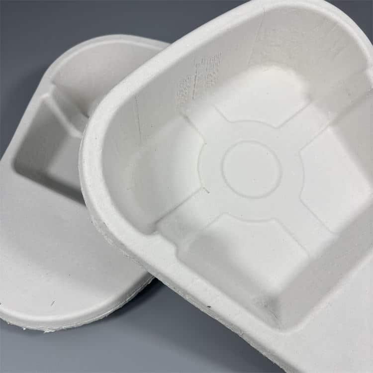 Bandeja de urinol e cômoda de polpa biodegradável