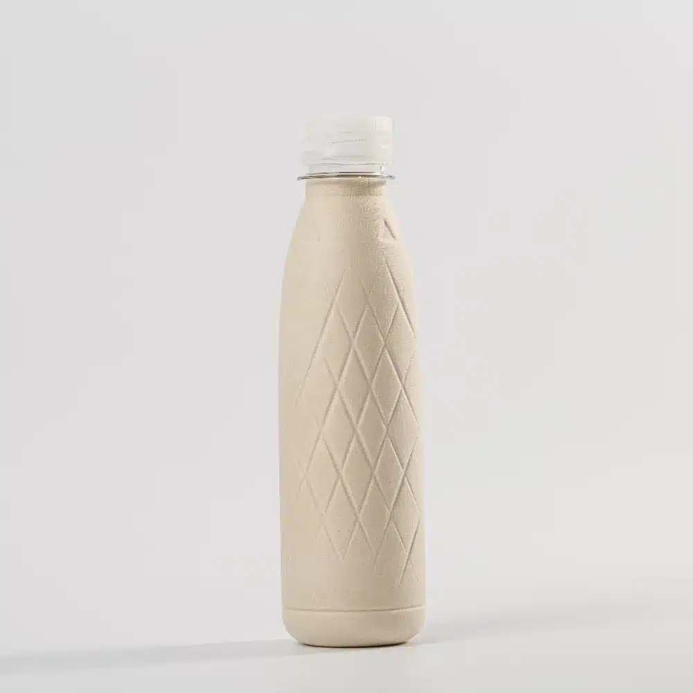 Sustainable Molded Pulp Water Paper Bottle Packaging