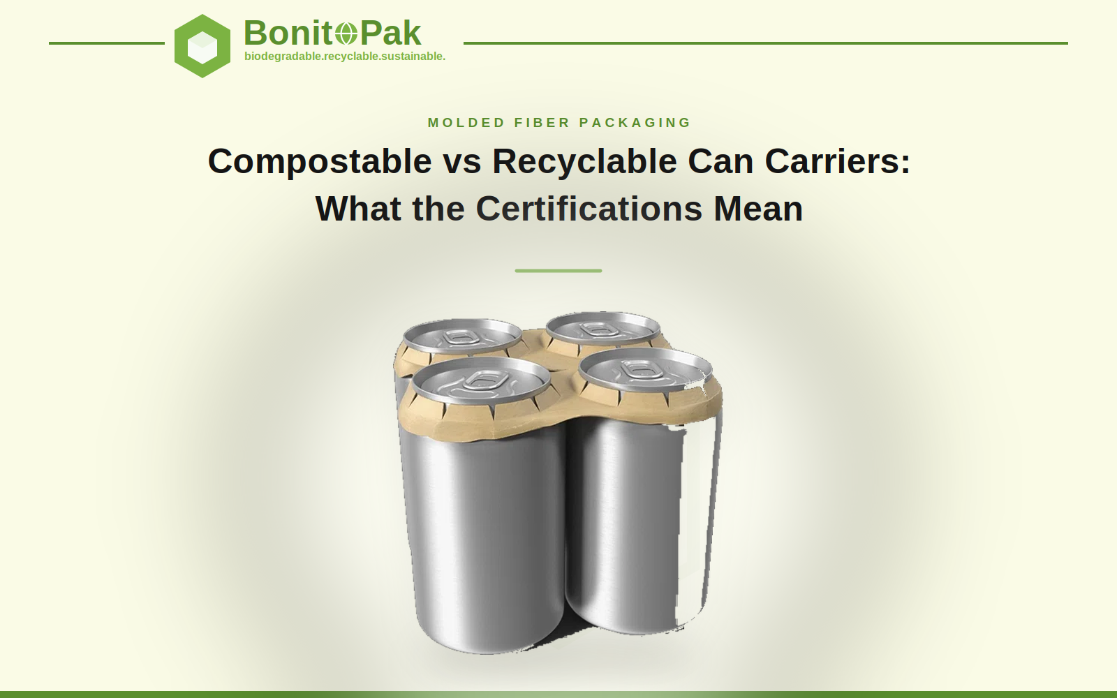 Compostable vs Recyclable Can Carriers
