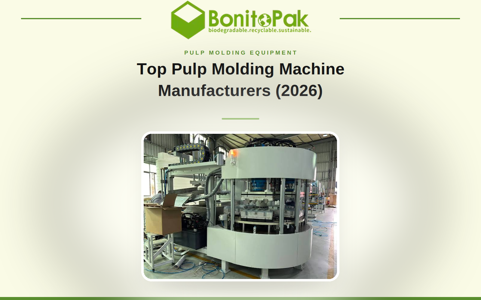 Top Pulp Molding Machine Manufacturers